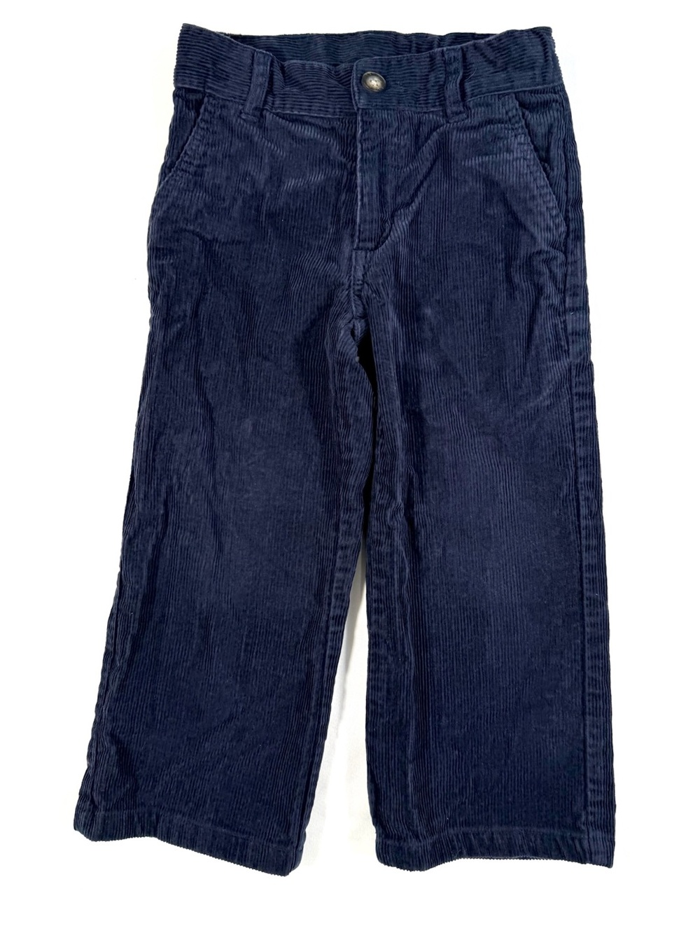 JANIE AND JACK Boys’ Corduroy Navy Blue 100% Cotton Pants Preppy Holiday Size 3